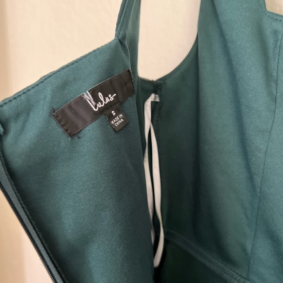 NWOT Glamorous Disposition Emerald Green Ruched Maxi Dress - Picture 9 of 10